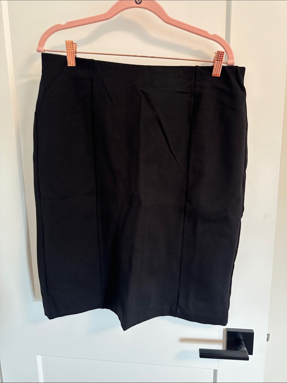 Classic Black Pencil Skirt — Sleek Tailored Finish